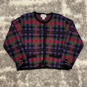 Vintage Nell Flowers by J.G. Hooks Cardigan